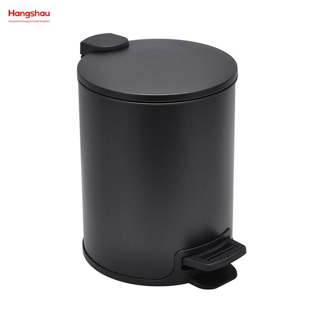 5L Bathroom Trash Can Metal Morden Style Dustbin Garbage Can Powder Coating Household Pedal Waste Bin Dust Bins For Indoor Trash Can 