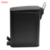 5L Household Square Bathroom Trash Can For Indoor Trash Can Metal Powder Coating Waste Bin Dust Bins Pedal Morden Style Dustbin Garbage Can