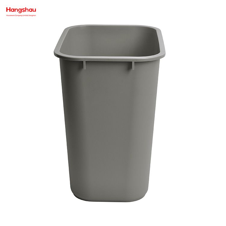 Customized Pp Plastic Rectangle Press Type Indoor Kitchen 26L Prectangle Trash Can Dustbin Open Top Trash Can