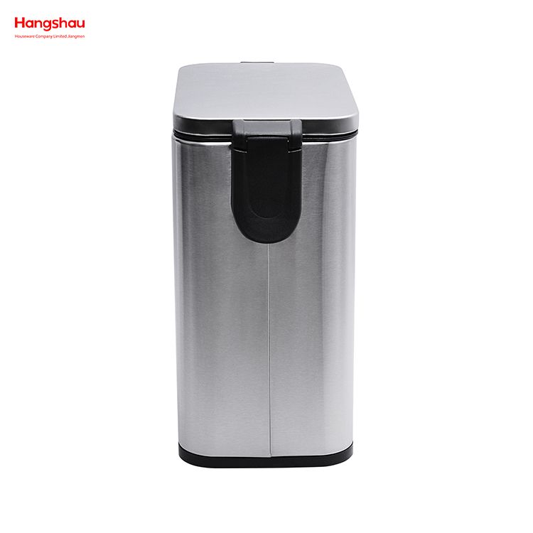 5L Hotel Dust Bin Stainless Steel Foot Pedal Dustbin With Rubbish Bin Garbage For Kitchen Hotel Office Trash Can
