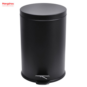 20L Household Dust Bins For Indoor Trash Can Powder Coating Pedal Waste Bin Bathroom Trash Can Metal Morden Style Dustbin Kitchen Garbage Can 