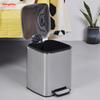 6-litre Stainless Steel Waste Bin Pedal Soft Close Trash Can With Foot Pedal Garbage Bin