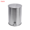 10L Stainless Steel Round Pedal Bin Waste Bin With Foot Pedal Bathroom Metal Trash Can Garbage Can Dust Bins Household Pedal Waste Bin For Indoor Trash Can Foot Pedal 