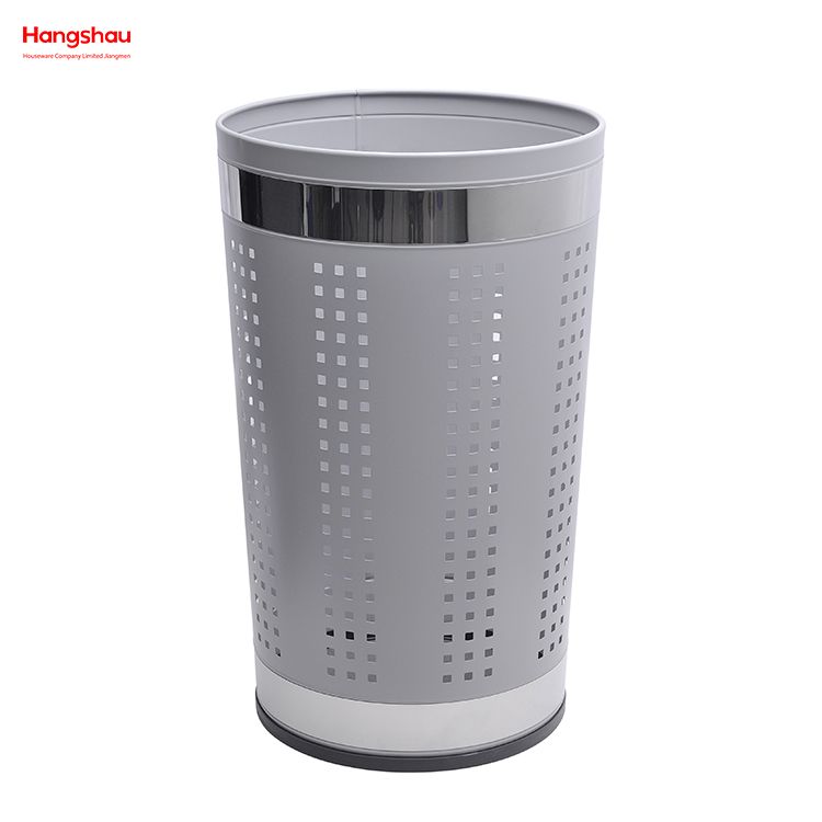 Large Home Storage Basket Laundry Hamper Metal Laundry Basket with Lid Washing Storage Dirty Clothes Laundry Basket 