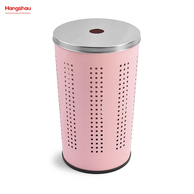 Washing Storage Dirty Clothes Laundry Basket Metal Large Home Storage Basket Laundry Hamper Laundry Basket with Lid 