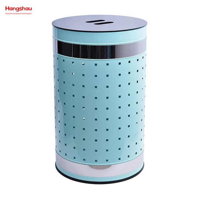 Laundry Basket with Lid Washing Storage Dirty Clothes Laundry Basket Metal Large Home Storage Basket Laundry Hamper 