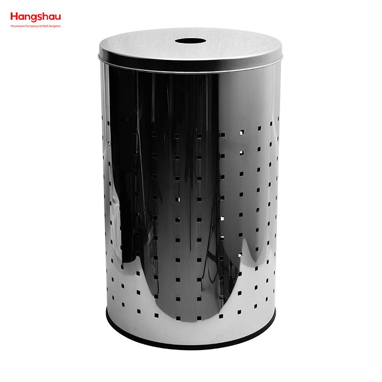 Metal Large Home Storage Basket Laundry Hamper Laundry Basket with Lid Washing Storage Dirty Clothes Laundry Basket 