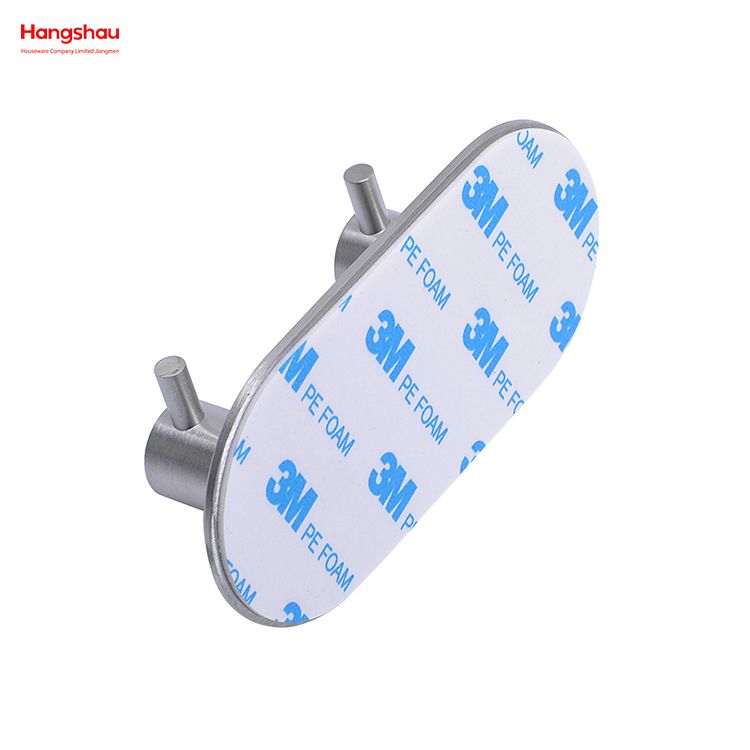 Stainless Steel Sticky Hook Adhesive Wall Hanging Hook with Dual Adhesive Tape Towel Hooks Bathroom Metal Hooks for Wall 