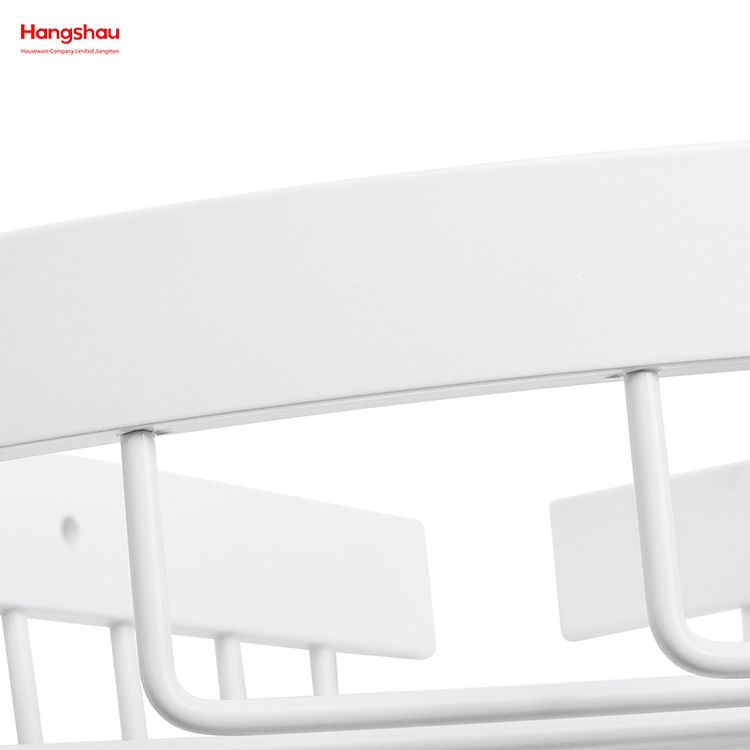 White Aluminium Bathroom Corner Rack With Metal Shower Caddy Bath Storage Rack Wall Shelf Wall Mounted Bracket