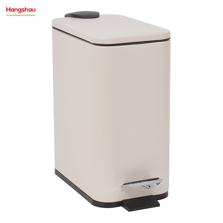 Kitchen Hotel Office Trash Can Iron Rectangular Pedal Bin Hotel Dust Bin Foot Pedal Dustbin With Rubbish Bin Garbage