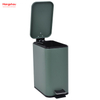 Kitchen Bathroom Hotel Dust Bin Foot Pedal Dustbin With Rubbish Bin Garbage Office Trash Can Iron Rectangular Pedal Bin 