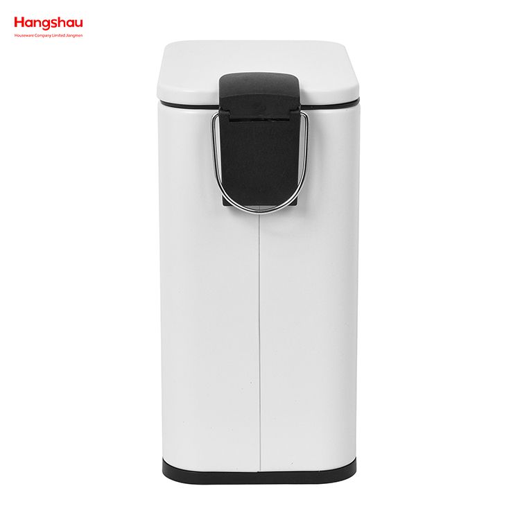 Bathroom Hotel Dust Bin Foot Pedal Dustbin With Rubbish Bin Garbage Kitchen Office Trash Can Iron Rectangular Pedal Bin 