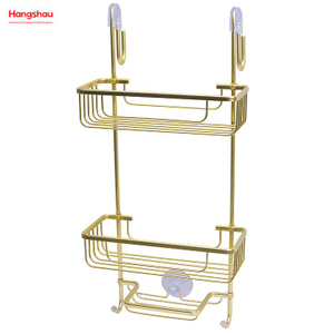 Bathroom Accessories Shower Caddy In Aluminum Anti-rust Durable with 3 Layer Wall Mounted Hanging Basket Bathroom Aluminum Hanger Wall Mounted Bathroom Shelf