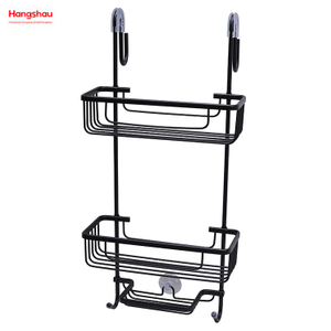 3 Layer Wall Mounted Hanging Basket Bathroom Aluminum Hanger Wall Mounted Bathroom Accessories Shower Caddy In Aluminum Bathroom Shelf Anti-rust Durable