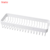 White Rectangular Shape Aluminium Bathroom Corner Rack With Metal Shower Caddy Bath Storage Rack Wall Shelf Wall Mounted Bracket