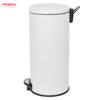 30L Lobby Stainless Steel Garbage Trash Bin For Kitchen waste Office Trash Can Cafeteria Custom Colorful Silent Closing Foot Pedal Dustbin