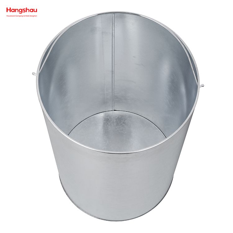 50L Stainless Steel Pop Up Open Top Waste Trash Bin Round Open Top Trash Bin(with Inner Bucket) Hotel Square Outdoor Garden Waste Bin Trash Can 