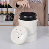 Food Waste Compost Bin Countertop Table Garbage Container Odor-free Compost Bin Stainless Steel Kitchen Compost Bin