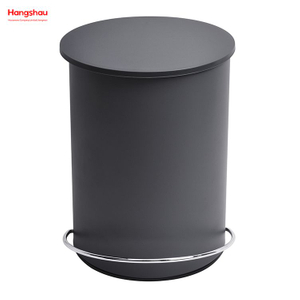 3L Plastic Simple Foot Pedal Household Pedal Waste Bin For Indoor Trash Can Bathroom Metal Trash Can Powder Coating Morden Style Dustbin Garbage Can Dust Bins Patent Design 