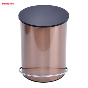 3L Patent Design Pedal Waste Bin For Indoor Trash Can Simple Dustbin Garbage Can Bathroom Trash Can Household Plastic Foot Pedal Dust Bins 