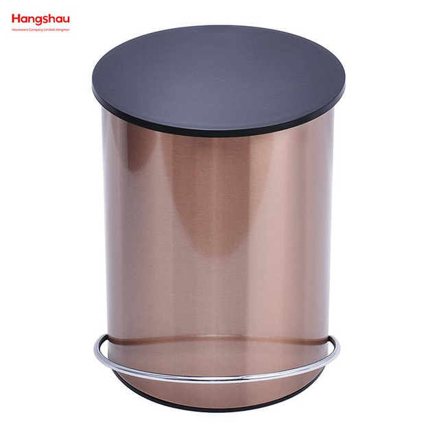 3L Patent Design Pedal Waste Bin For Indoor Trash Can Simple Dustbin Garbage Can Bathroom Trash Can Household Plastic Foot Pedal Dust Bins 