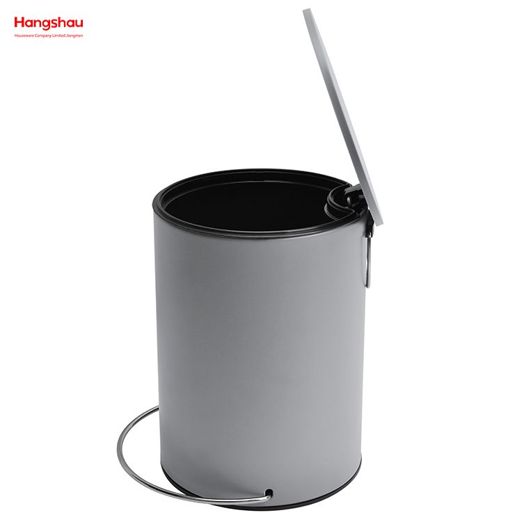 3L Household Pedal Waste Bin For Indoor Trash Can Bathroom Trash Can Morden Style Dustbin Garbage Can Plastic Simple Foot Pedal Dust Bins Patent Design 