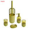 Bathroom Plastic Trash Can Toilet Brush Accessories Luxury Set Plastic Bathroom Lotion Bottle Dispenser Foam Pump Soap Bottle Complete 