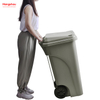 120L Big Trash Can With Square Waste Bin Square Dust Can Wheelie Bin Residential Trash Cans Ecofriendly Trash Bins For Parks 