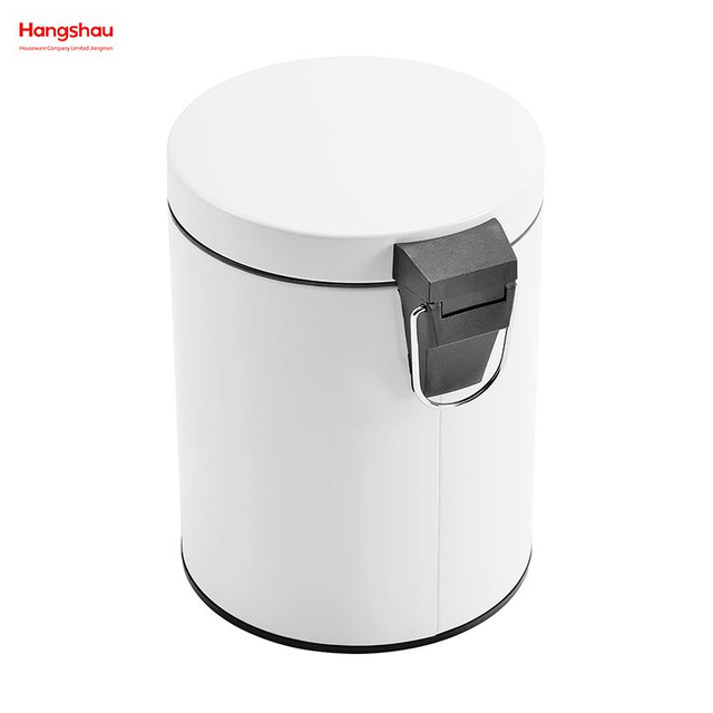 5L Household Metal Powder Coating Pedal Waste Bin Dust Bins For Indoor Trash Can Morden Style Dustbin Garbage Can Plastic Bathroom Trash Can 