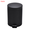 5L Round Metal Morden Style Dustbin Garbage Can PU PP Powder Coating Household Pedal Waste Bin Dust Bins For Indoor Trash Can Bathroom Trash Can 