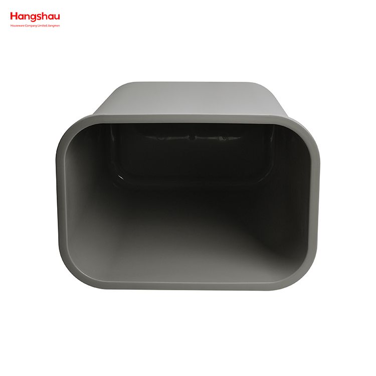 Customized Pp Plastic Rectangle Press Type Indoor Kitchen 26L Prectangle Trash Can Dustbin Open Top Trash Can