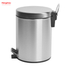 3L Bathroom Bins With Lids Small Pedal Bin For Toilet Restroom Stainless Steel Rubbish Waste Trash Can With Removable Inner Bucket Household