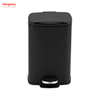 30L Stainless Steel Garbage Trash Bin For Kitchen Office Trash Can Custom Colorful Rectangular Silent Closing Foot Pedal 