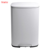 50L Hotels Cafeteria Custom Colorful Rectangular Foot Pedal Dustbin Large Capacity Office Lobby Stainless Steel Garbage Trash Bin For Kitchen Waste Trash Can 