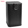 12L Modern Decorative Trash Bin Household Square Pedal Trash Can Bathroom Bin Medium Rubbish Bin Dustbin