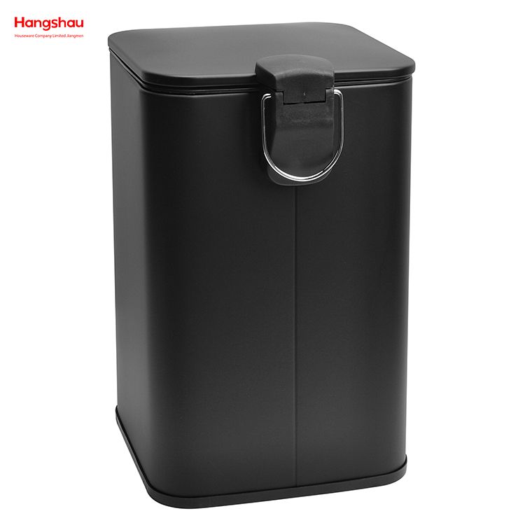 12L Modern Decorative Trash Bin Household Square Pedal Trash Can Bathroom Bin Medium Rubbish Bin Dustbin