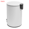 20L Bathroom Trash Can Metal Morden Style Dustbin Kitchen Garbage Can Household Dust Bins For Indoor Trash Can Powder Coating Pedal Waste Bin 