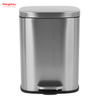 12l Stainless Steel Foot Operated Waste Bins For Hotel Bathroom Pedal Trash Can