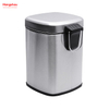 6L Square Stainless Steel Foot Pedal Dustbin Hotel Dust Bin Stainless Steel Foot Pedal Dustbin With Rubbish Bin Garbage For Kitchen Hotel Office Trash Can