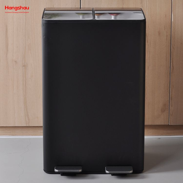 60 Liters Garbage Sorting Kitchen Waste Outdoor Stainless Steel Trash Can