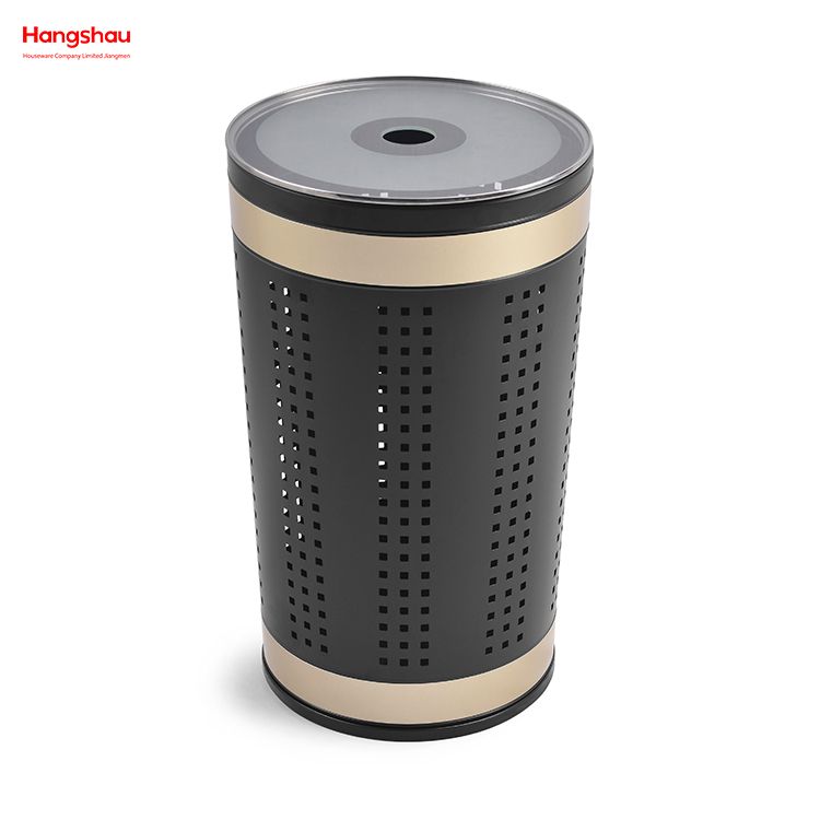 Metal Laundry Basket with Lid Washing Storage Dirty Clothes Laundry Basket Large Home Storage Basket Laundry Hamper 
