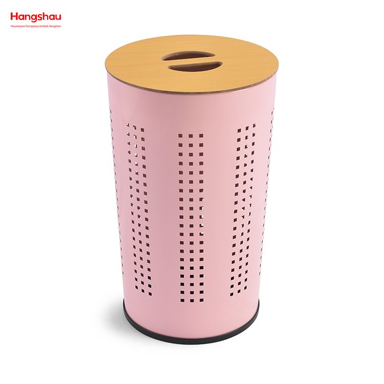 Washing Storage Dirty Clothes Laundry Basket Metal Large Home Storage Basket Laundry Hamper Laundry Basket with Lid 