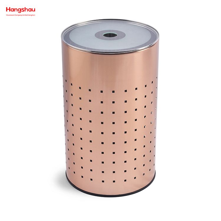 Metal Dirty Clothes Laundry Basket Large Laundry Basket with Lid Washing Storage Home Storage Basket Laundry Hamper