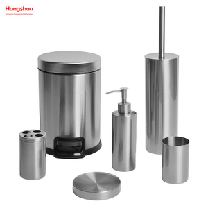 Matte with Anti-fingerprint Bathroom Accessories Luxury Set Luxury Family Soap Dispenser Toothbrush Holder Tumbler Soap Dish Toiletbrush Holder Ceramic 