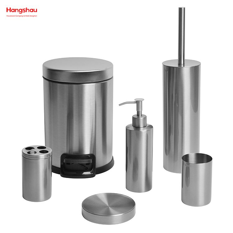 Matte with Anti-fingerprint Bathroom Accessories Luxury Set Luxury Family Soap Dispenser Toothbrush Holder Tumbler Soap Dish Toiletbrush Holder Ceramic 
