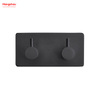 Two Hooks Stainless Steel Sticky Hook Adhesive Wall Hanging Hook with Dual Adhesive Tape Bathroom Metal Hooks for Wall