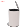 Bathroom Trash Can Metal Morden Style Dustbin Household Dust Bins For Indoor Trash Can Powder Coating Pedal Waste Bin Kitchen Garbage Can 