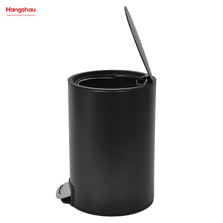 Bathroom Trash Can Household Dust Bins Indoor Trash Can Powder Coating Pedal Waste Bin Kitchen Garbage Can Metal Morden Style Dustbin