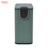 Kitchen Bathroom Hotel Dust Bin Foot Pedal Dustbin With Rubbish Bin Garbage Office Trash Can Iron Rectangular Pedal Bin 