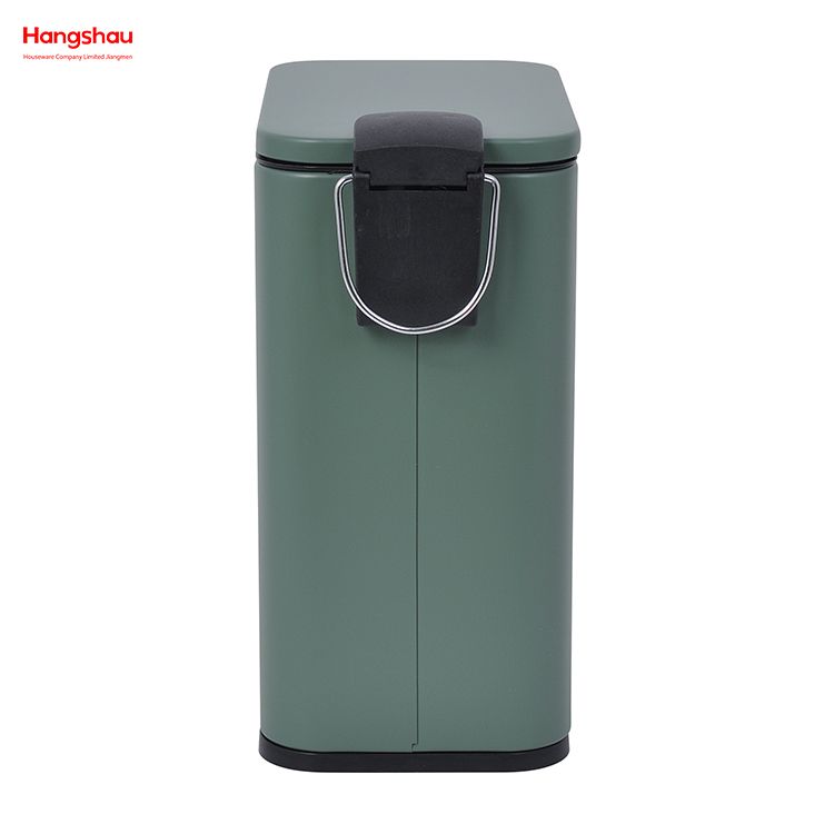 Kitchen Bathroom Hotel Dust Bin Foot Pedal Dustbin With Rubbish Bin Garbage Office Trash Can Iron Rectangular Pedal Bin 